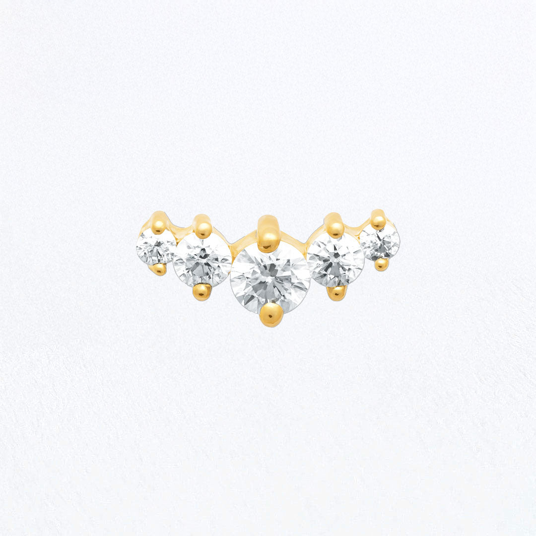 Piercing Oreille Vicky - Plaqué or 18K