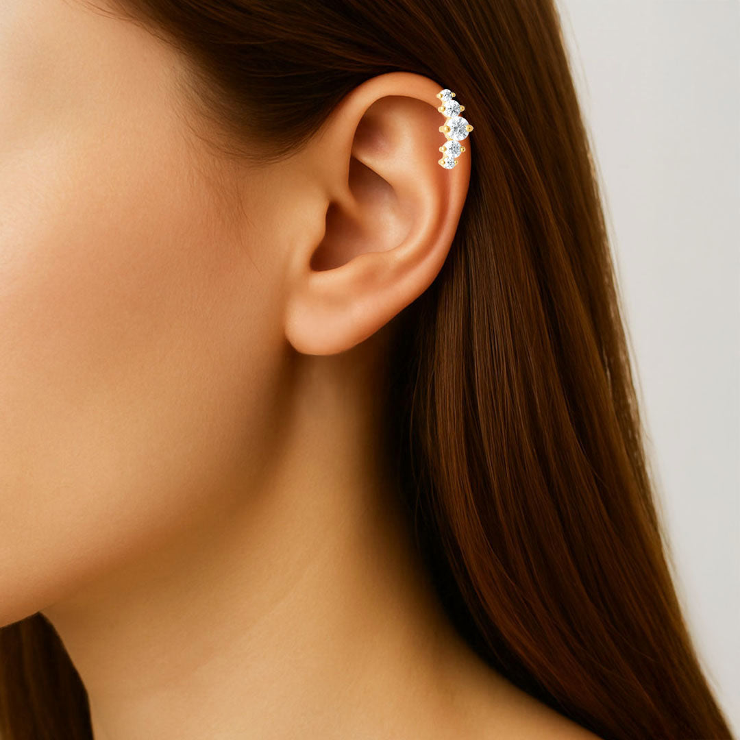 Piercing Oreille Vicky - Plaqué or 18K