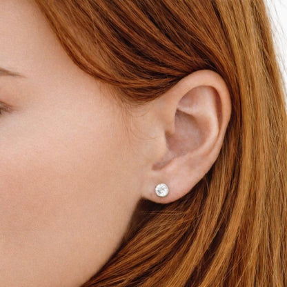 Puces d'oreilles argent 925 zirconium Joy Bellaime 2