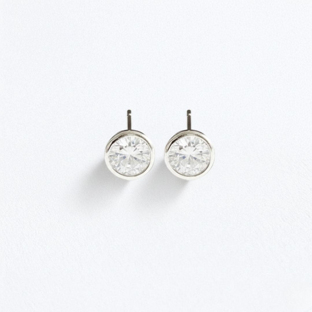 Puces d'oreilles argent 925 zirconium Joy Bellaime