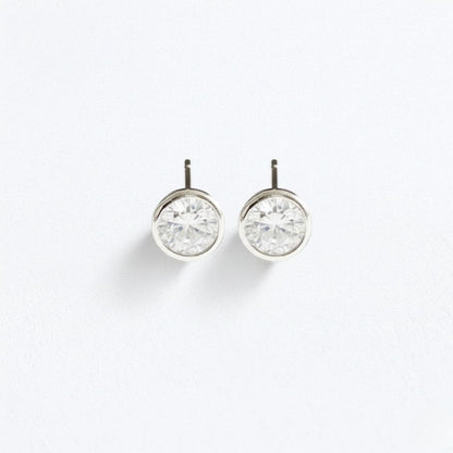 Puces d'oreilles argent 925 zirconium Joy Bellaime