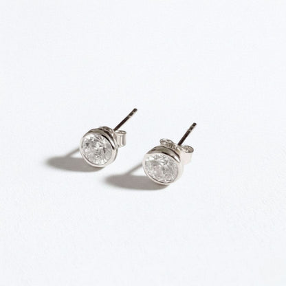 Puces d'oreilles argent 925 zirconium Joy Bellaime 4