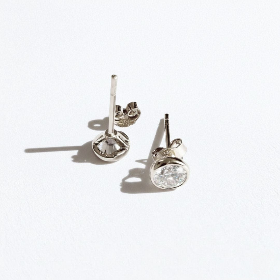 Puces d'oreilles argent 925 zirconium Joy Bellaime 6