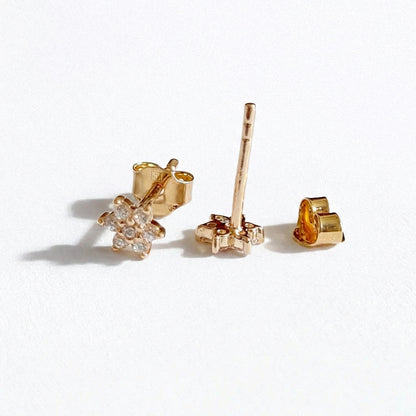 Puce d'oreille etoile plaqué or 18K zirconium Stellar Bellaime 6