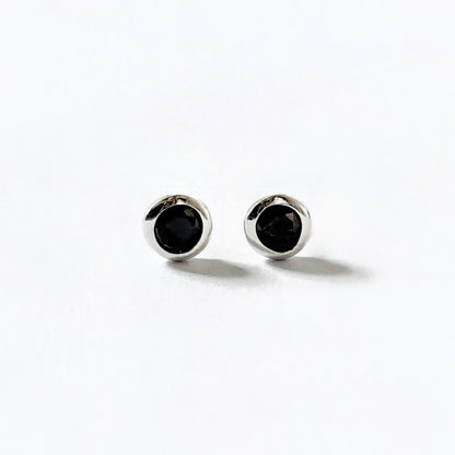 Boucle d'oreille noir femme argent 925 Black Mania Bellaime