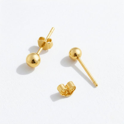 Puces d'oreilles plaqué or 18K Origins Bellaime 3