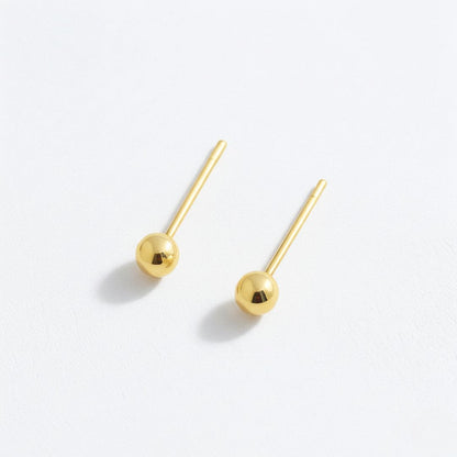 Puces d'oreilles plaqué or 18K Origins Bellaime 4