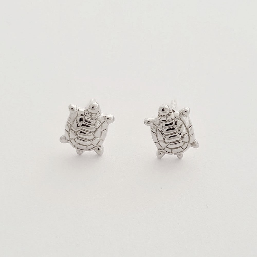 Boucle d'oreille tortue puce argent 925 Tortuga Bellaime