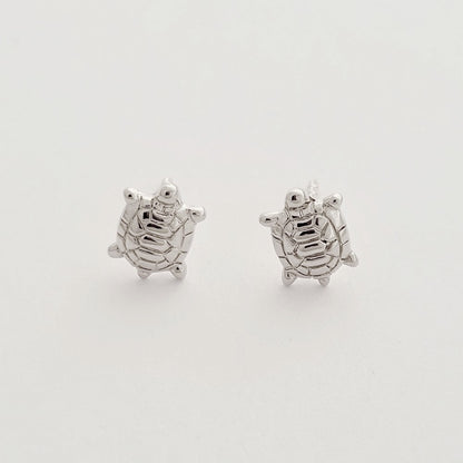 Boucle d'oreille tortue puce argent 925 Tortuga Bellaime