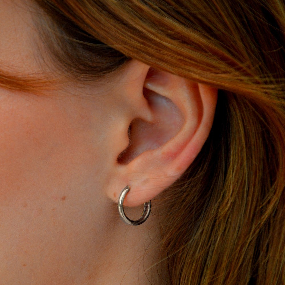 Boucles d'oreilles créoles argent 925 1,4 cm Basic & Perfect Bellaime 2