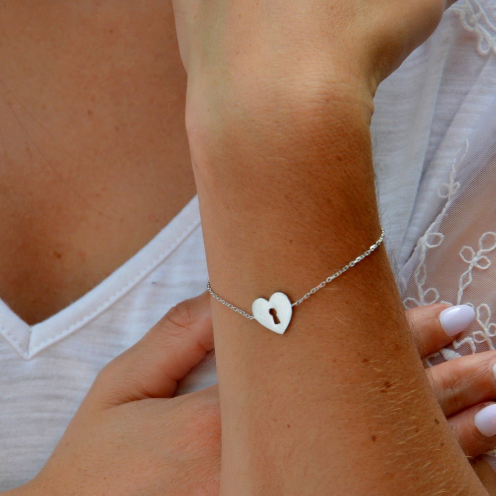 Bracelet Cœur Deep Love - Argent 925 Rhodié - Bellaime