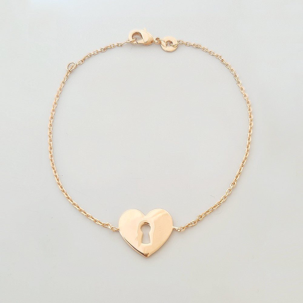 Bracelet Cœur Deep Love - Plaqué Or 18K - Bellaime
