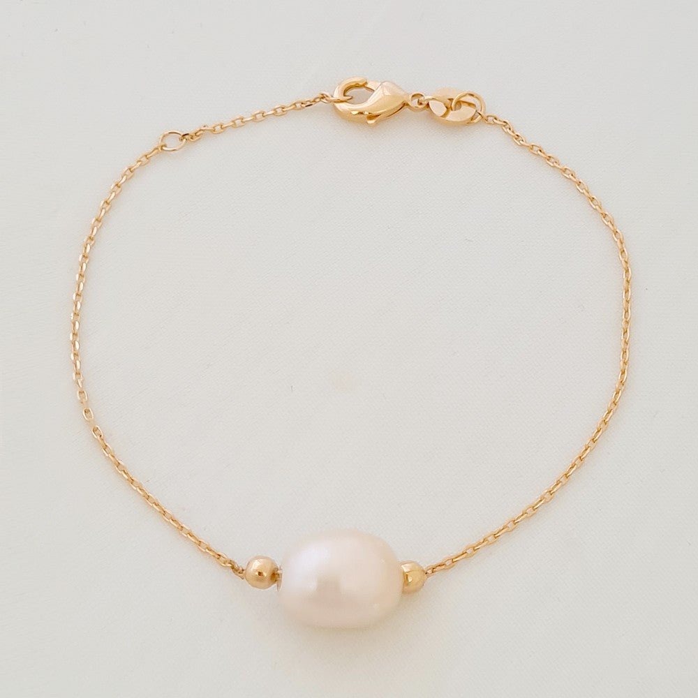 Bracelet perle naturelle plaqué or 18K Odity Bellaime 3