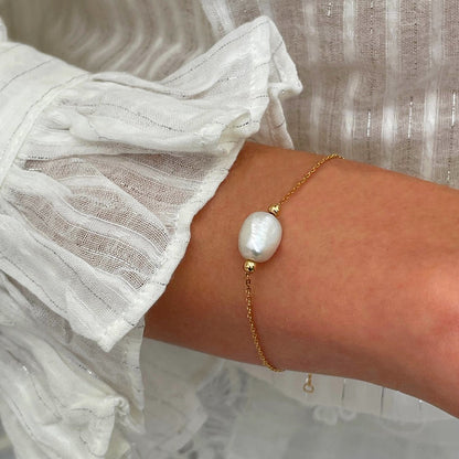 Bracelet perle naturelle plaqué or 18K Odity Bellaime
