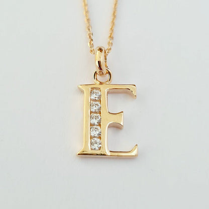 Collier Lettre C - Basic & Perfect - Plaqué Or 18K Zirconium - Bellaime