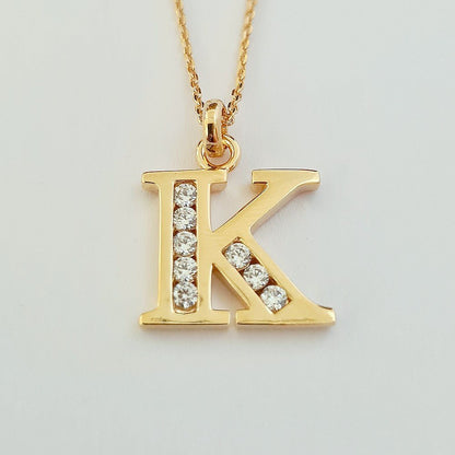 Collier Lettre C - Basic & Perfect - Plaqué Or 18K Zirconium - Bellaime